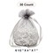 Wide Round Flat Bottom Organza Bags 6 1/2 '' X 4 '' X 7 '' for Elegant Wrapping